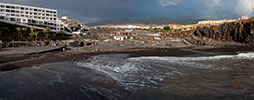 Strand nach Regen